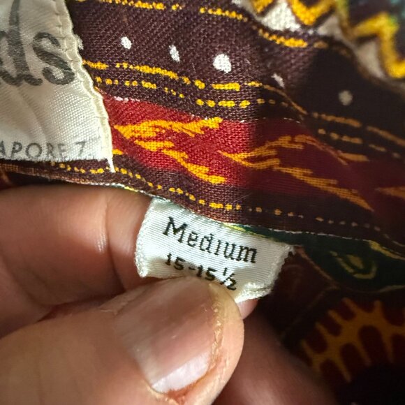 Mulchands Afro Arts African Dashiki Blouse Top Women's Medium 15-15.5 White - Picture 8 of 8